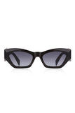 St Tropez Nights Siyah Geometrik Kadın Güneş Gözlüğü Apso000601-50 Ekartman