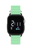 Aqua di Polo 1987 Turquoise Silicone Unisex Digital LED Wristwatch APWR033309