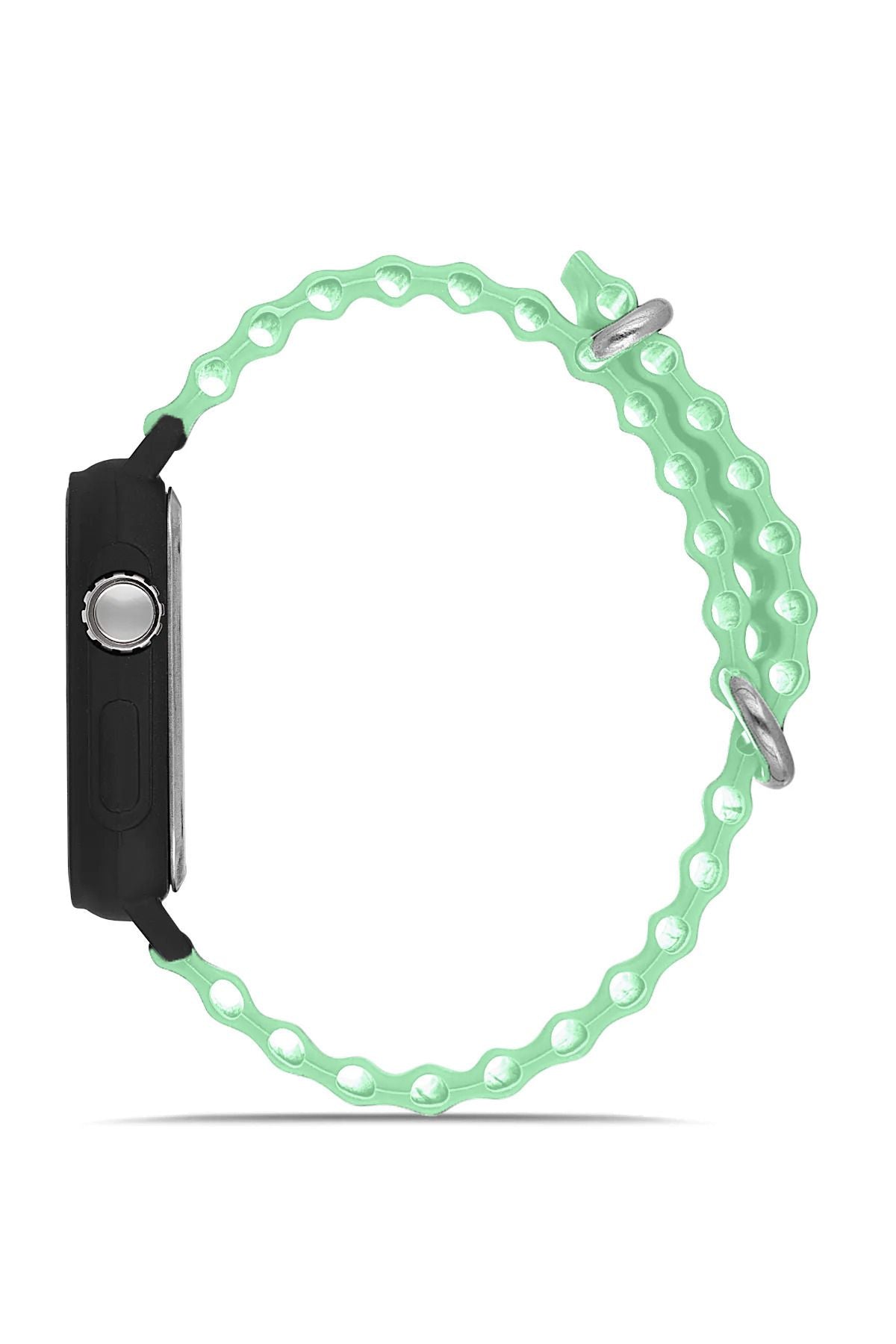 Aqua di Polo 1987 Turquoise Silicone Unisex Digital LED Wristwatch APWR033309