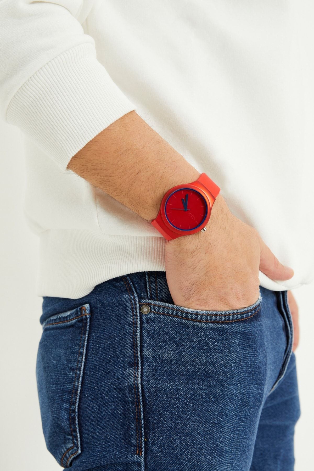 Aqua di Polo 1987 Red Silicone Unisex Wristwatch APSR1-A9649-USKKK