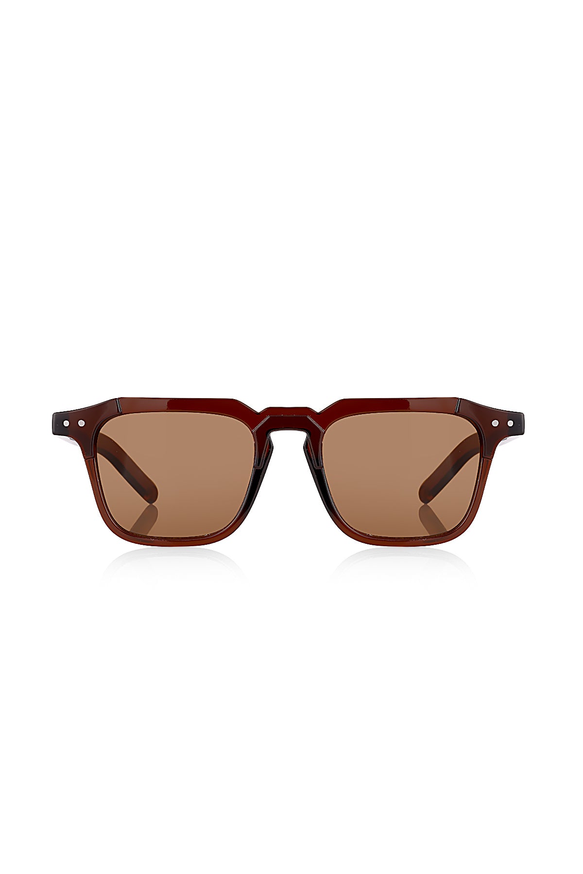 Venice Kahverengi Unisex Geometrik Güneş Gözlüğü Apsn012002