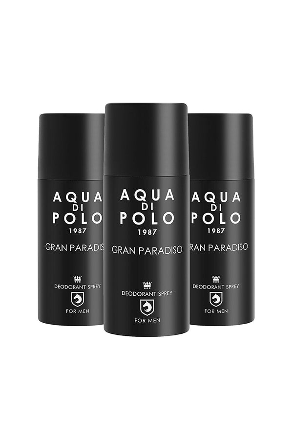 Aqua di Polo Gran Paradiso 200 Ml Erkek Deodorant 3'lü Hediye Seti STCC004401
