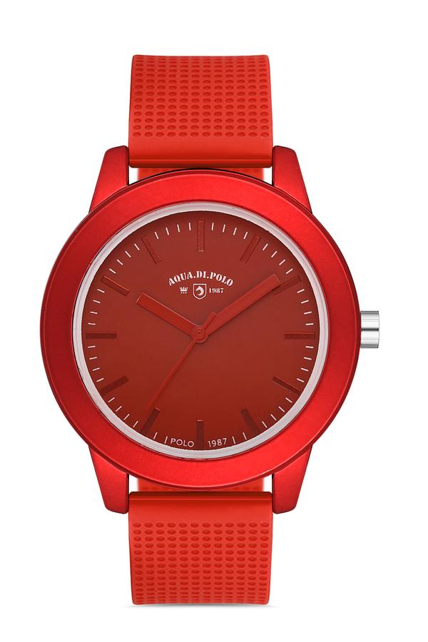 Aqua di Polo Kadın Kırmızı Silikon Kordonlu Analog Kol Saati A9635